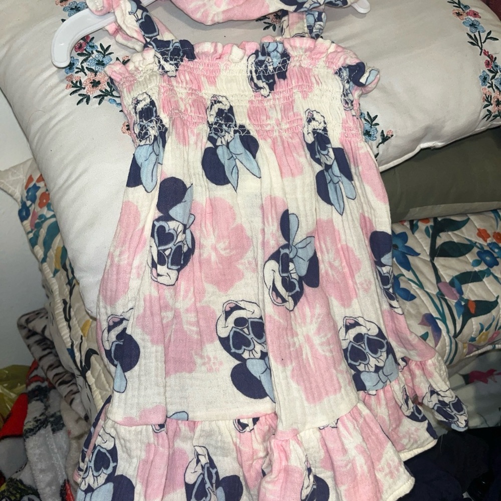 Disney Pink and Blue Minnie Mouse Dress